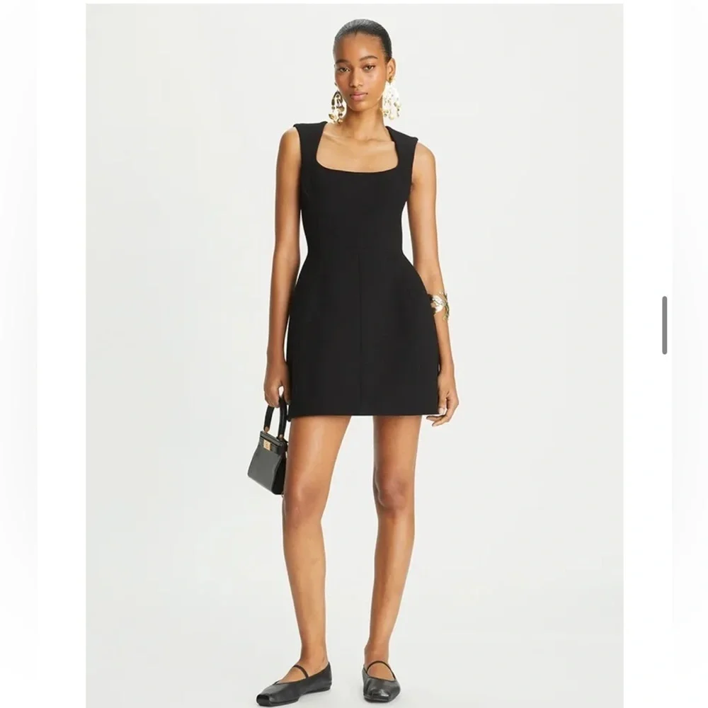 New Tory Burch Wool Fit And Flare Dress